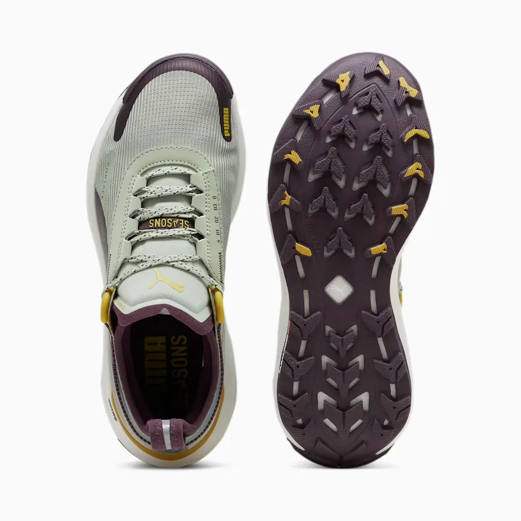 Puma Voyage Nitro 3 Tech Wns Green Fog-midnight Plum-golden Fog