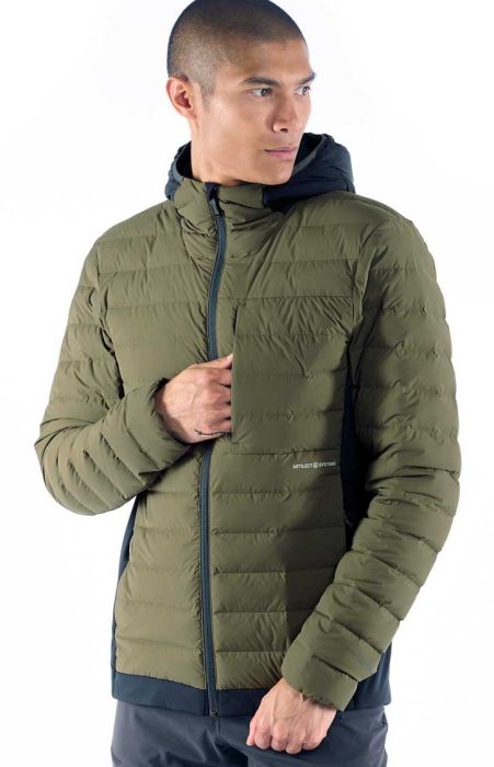 Divide Fusion Stretch Hoodie Men dunjakke