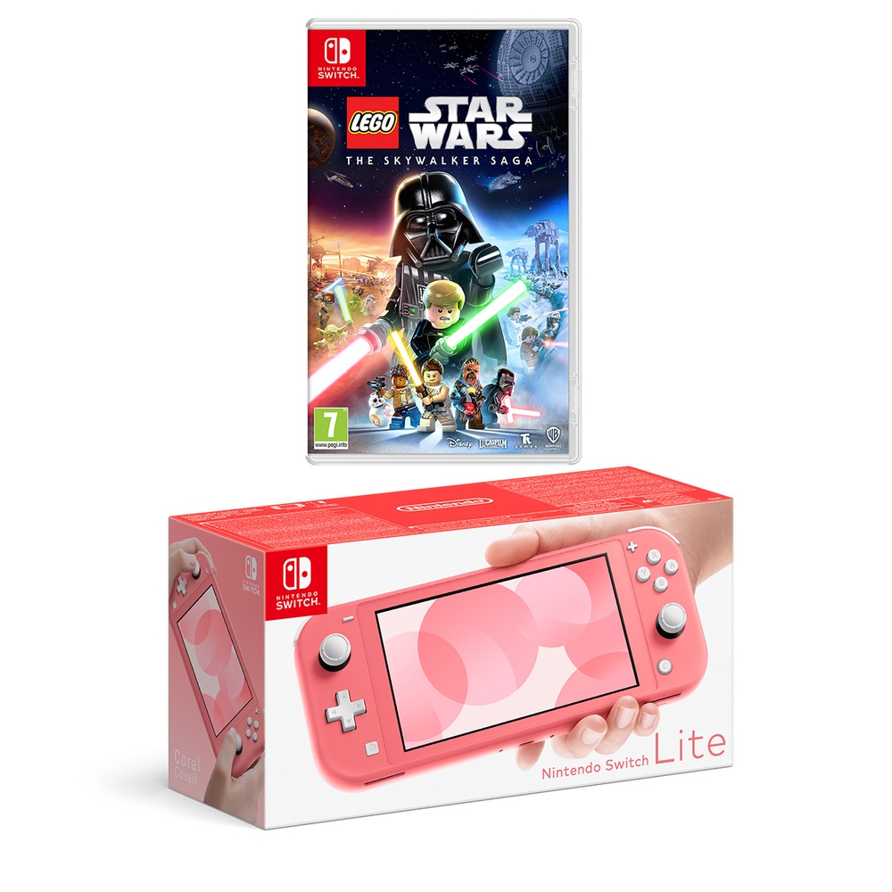 Nintendo Switch Lite (Koralle) & LEGO Star Wars: Die Skywalker Saga
