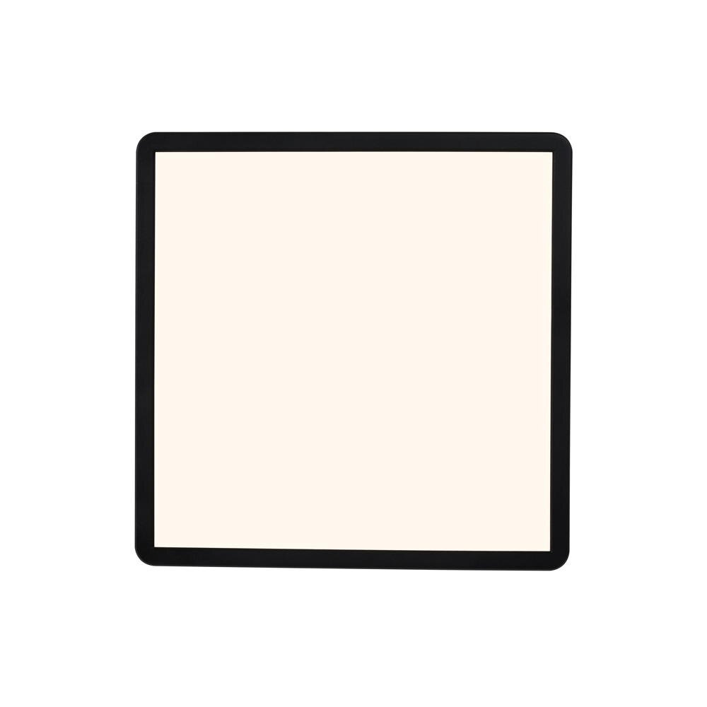 Oja LED plafondlamp in zwart, 14,5W, 1600lm, IP54, vierkant