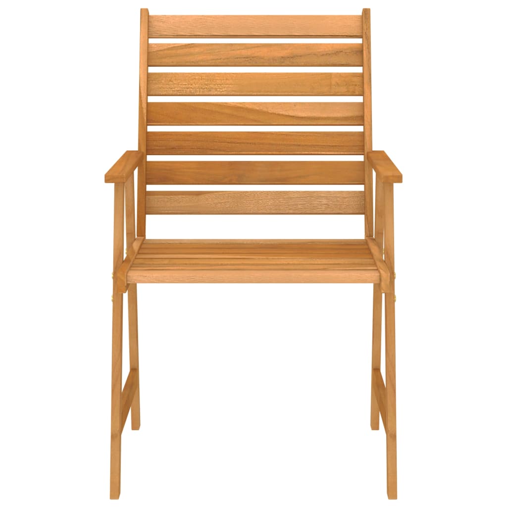 Mobilier de salle à manger de jardin 5 pièces bois d'acacia solide