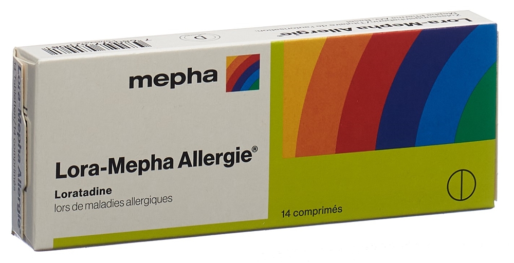 LORA Mepha Allergie Tabl 10 mg Blist 14 Stk