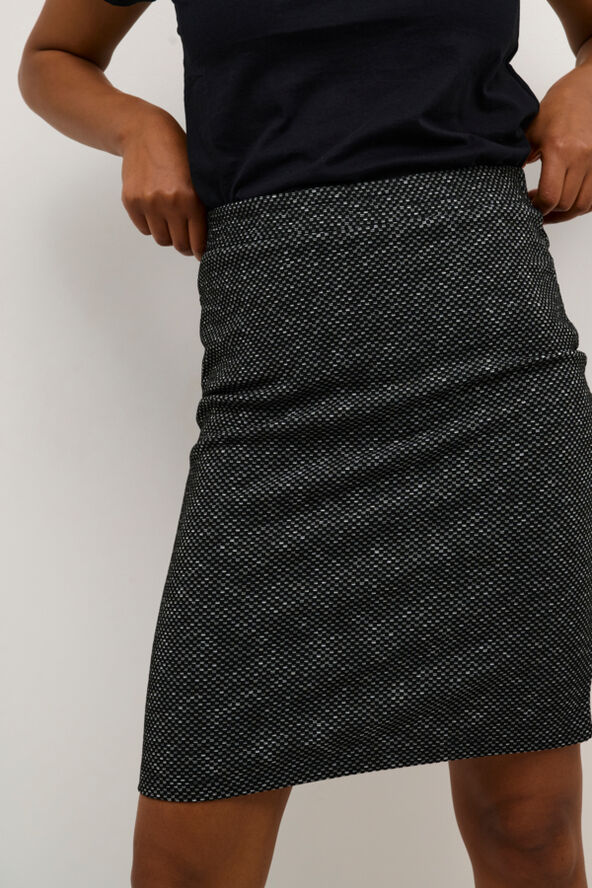 Kaffe KAtippie Skirt Black / chalk mini check