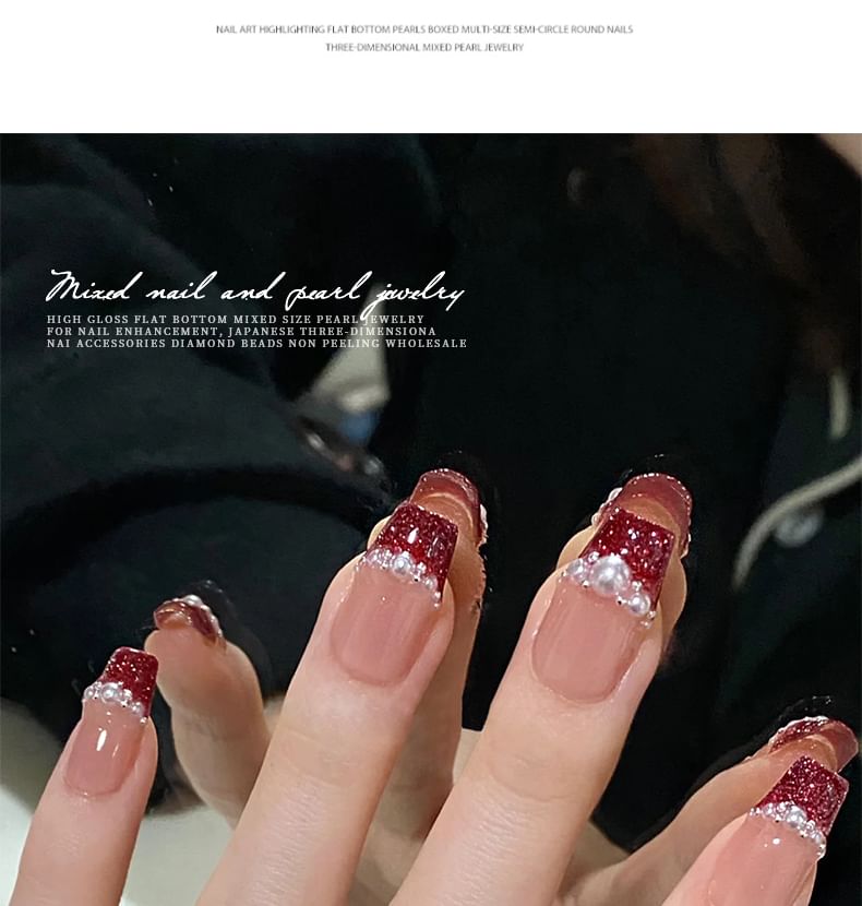 WGOMM - Faux Pearl Nail Art Decoratie (Diverse Ontwerpen)