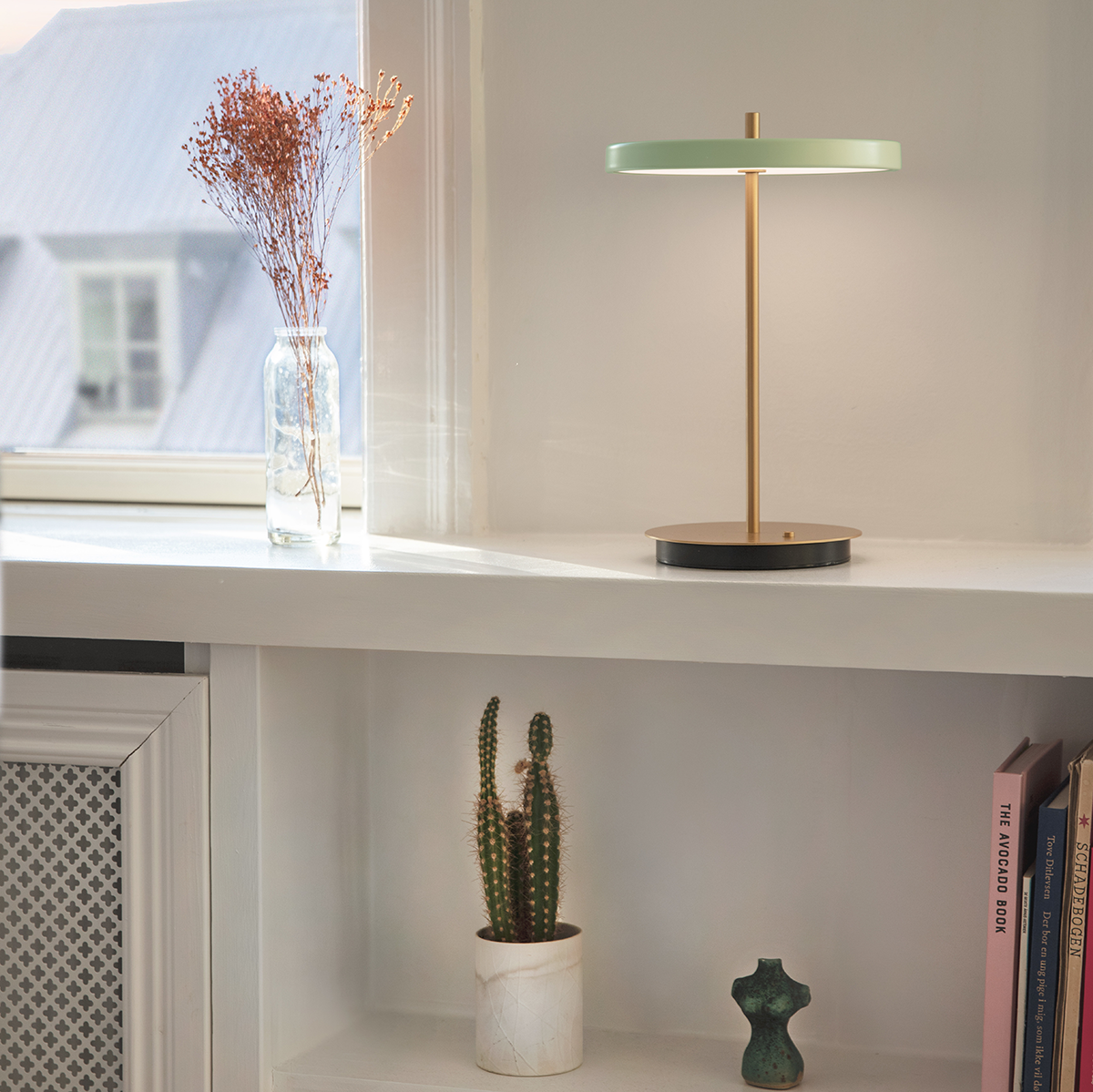 Tafellamp Asteria Move snoerloos Groen