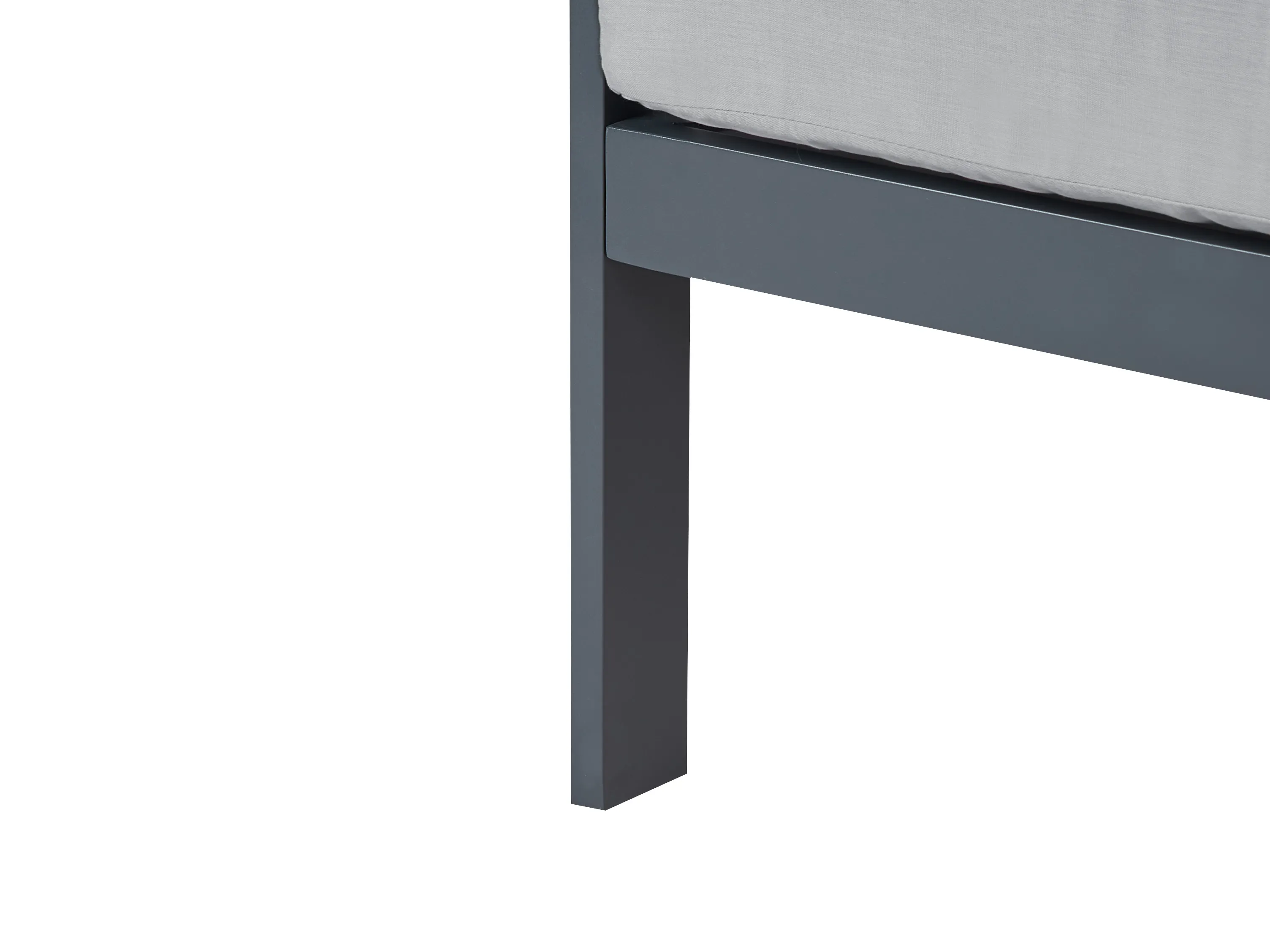 Tuin loungebank 3-zits KIATO Metaal Donkergrijs