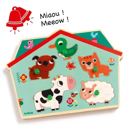 Djeco Holzpuzzle: Forest'n'co, 5 Teile