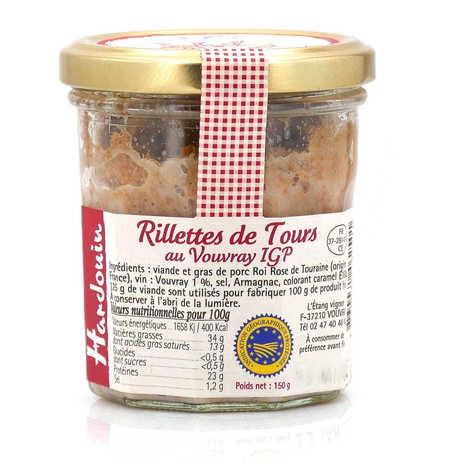 Rillettes de Tours IGP au Vouvray