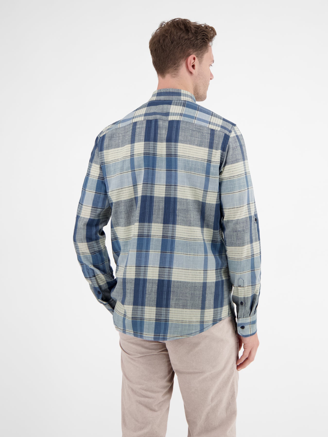 Karohemd für Herren mit verdecktem Button-down-Kragen
