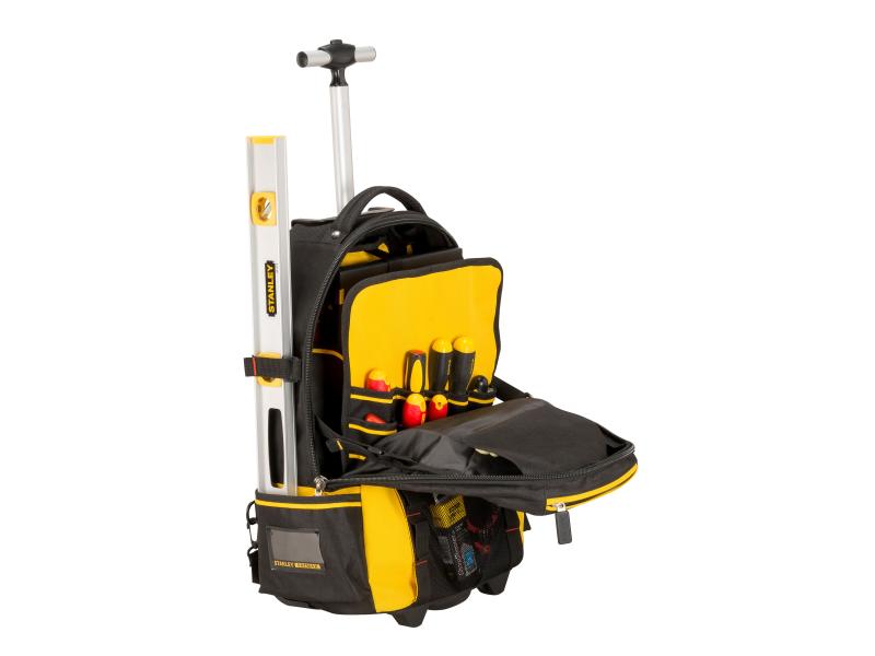 Stanley Werkzeugrucksack Trolley Werkzeugrucksack mit Rollen und Teleskopgriff