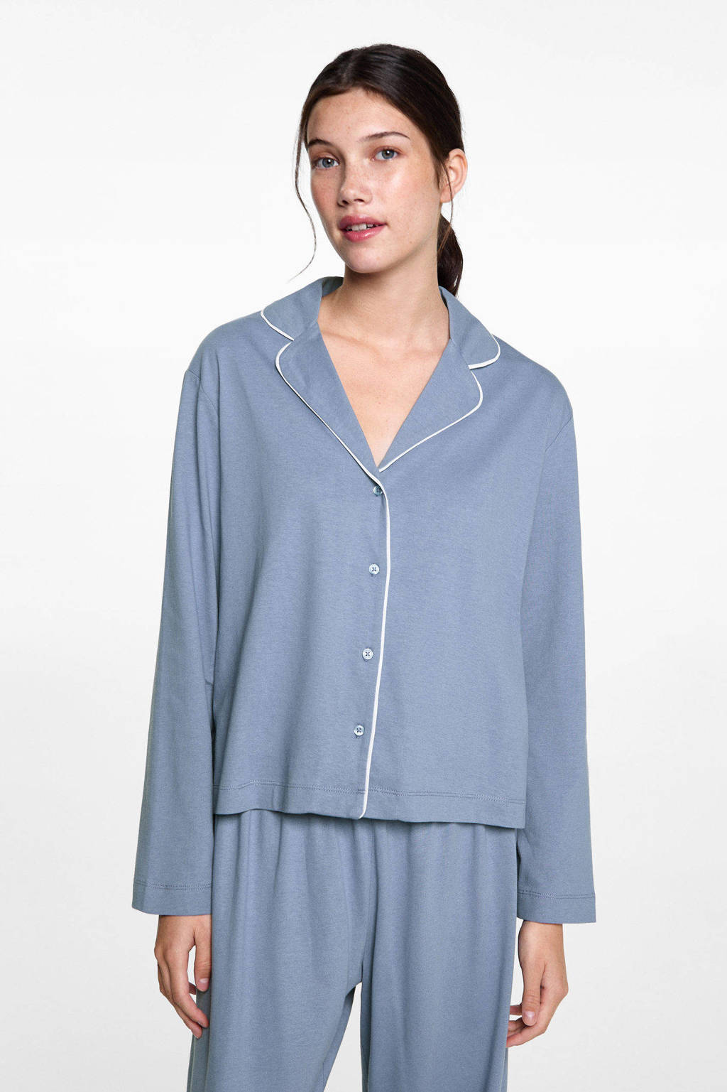 MANGO TEEN pyjama middenblauw