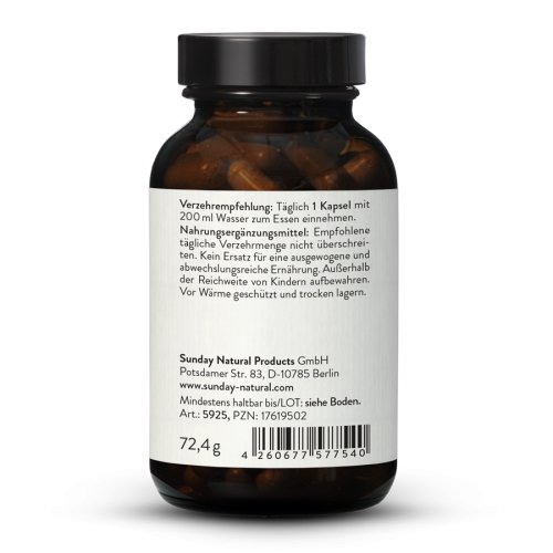 Sunday Natural Products  L-Prolin 500mg Kapseln