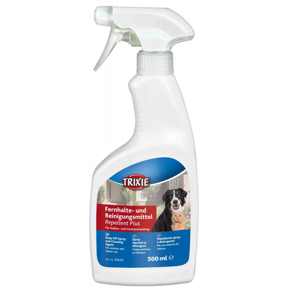 Spray répulsif plus écarte chiens et chats des zones traitées