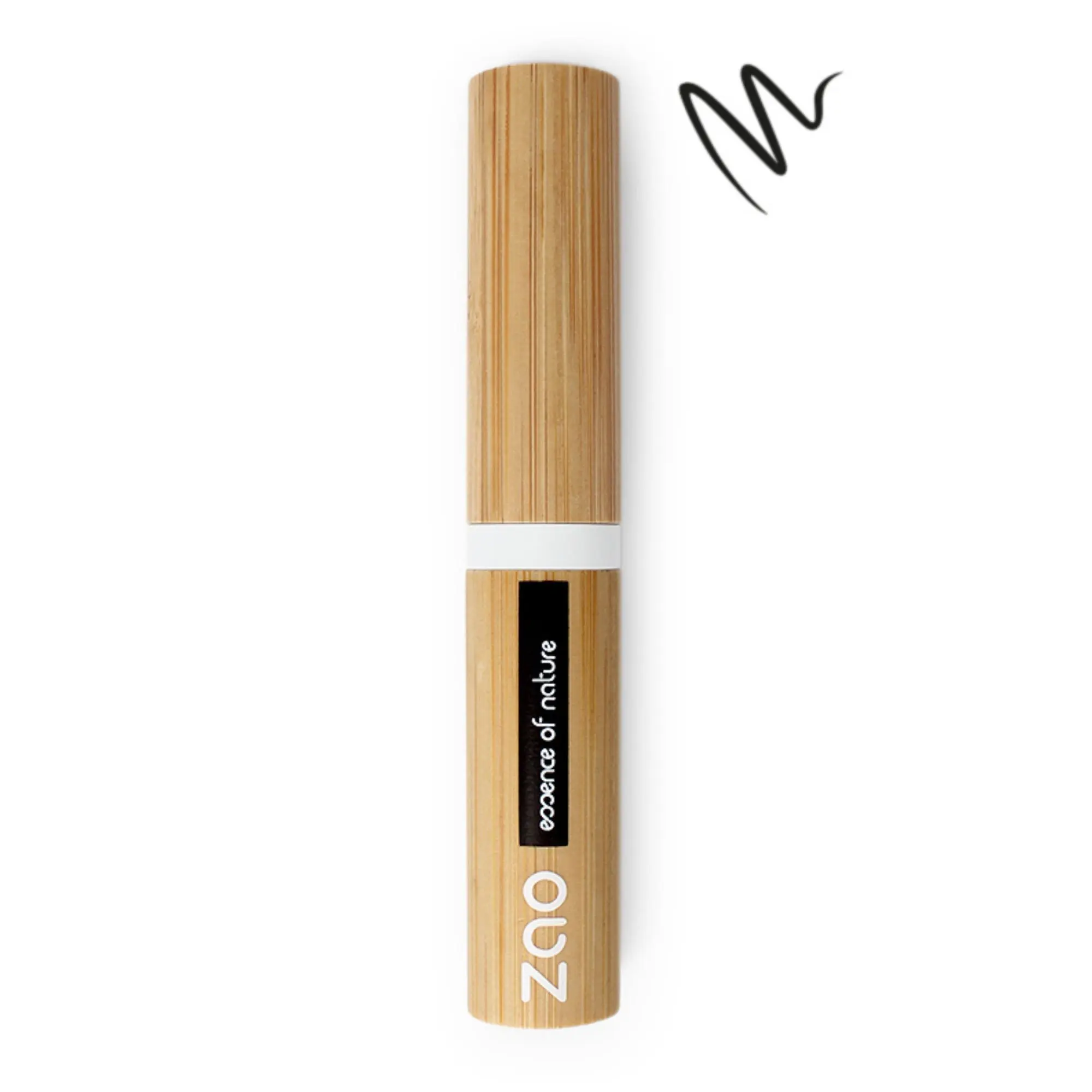 Zao Makeup - Eyeliner feutre Bio, vegan et rechargeable Noir intense - Eyeliner