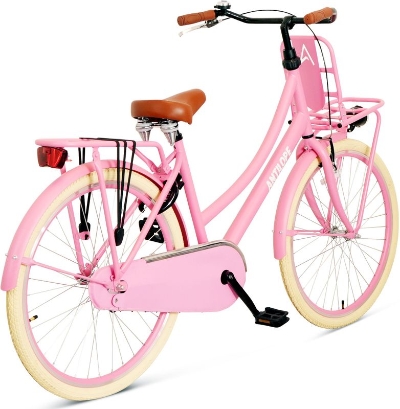 Antilope - Mini Cargo Transport - Meisjesfiets - Roze - 24 Inch