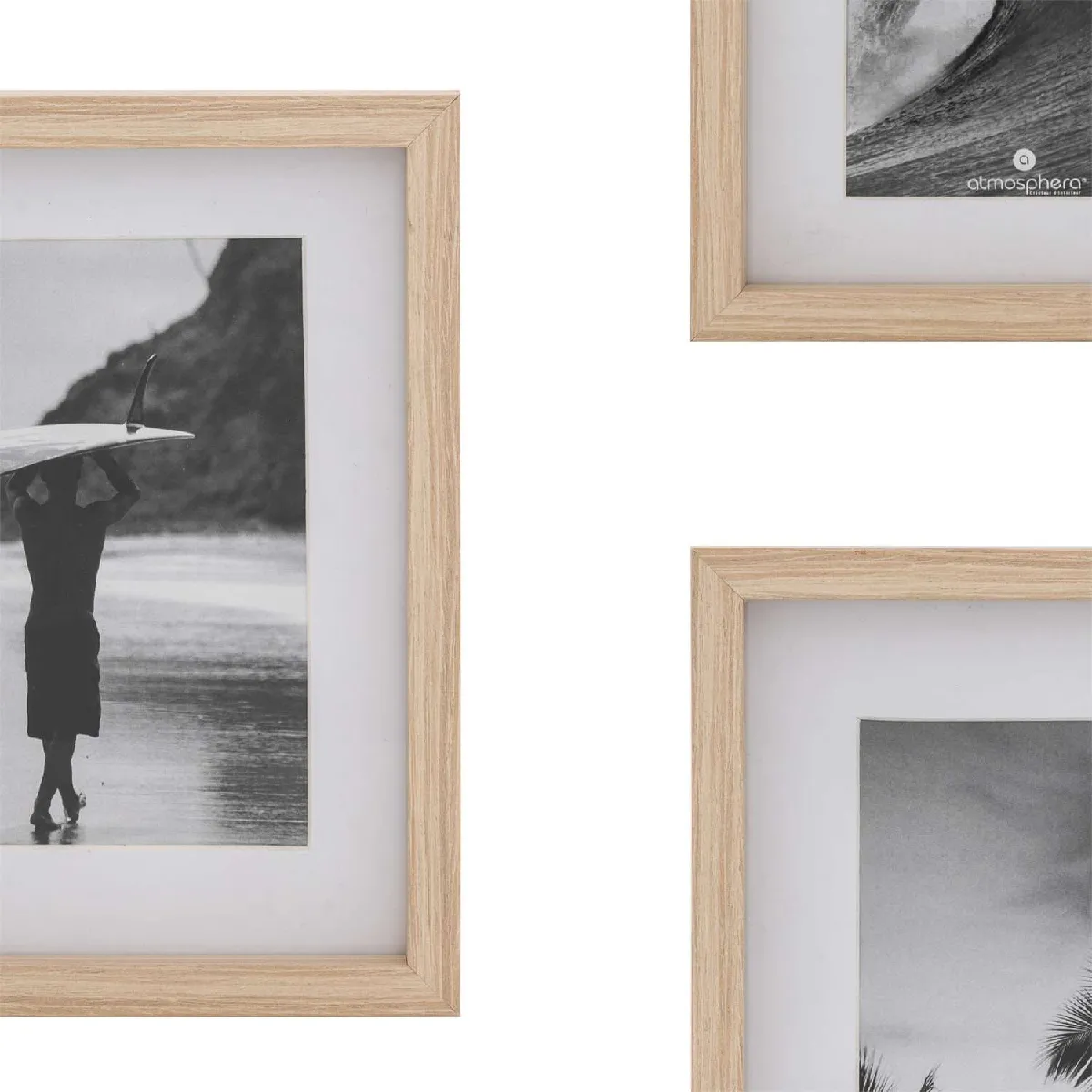Atmosphera, Createur D'Interieur Lot de 5 Cadres Photos Atmosphera - Beige