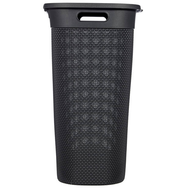 Curver Filo Wasmand met deksel 55L antraciet