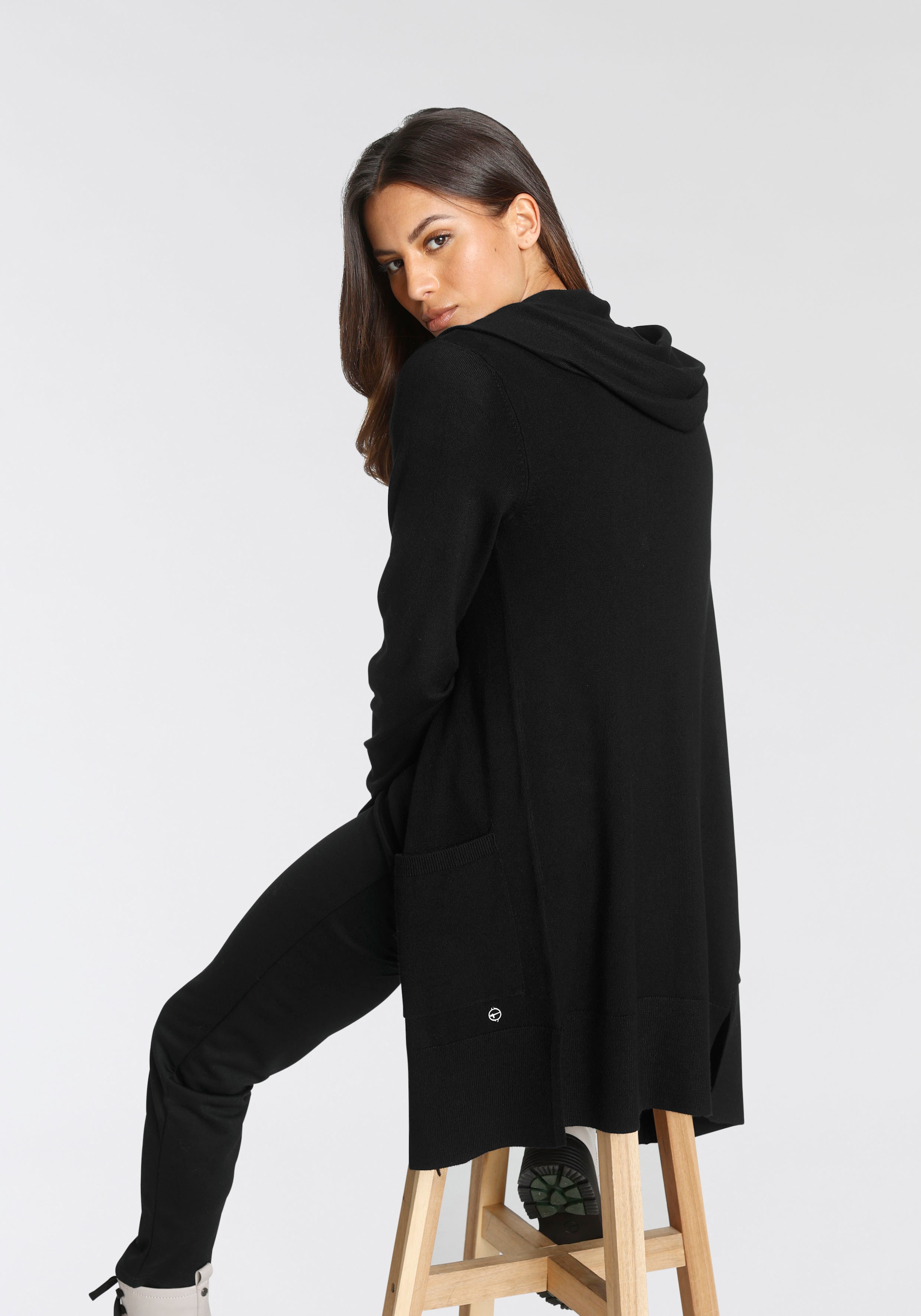 Tamaris Strickjacke mit Kapuze