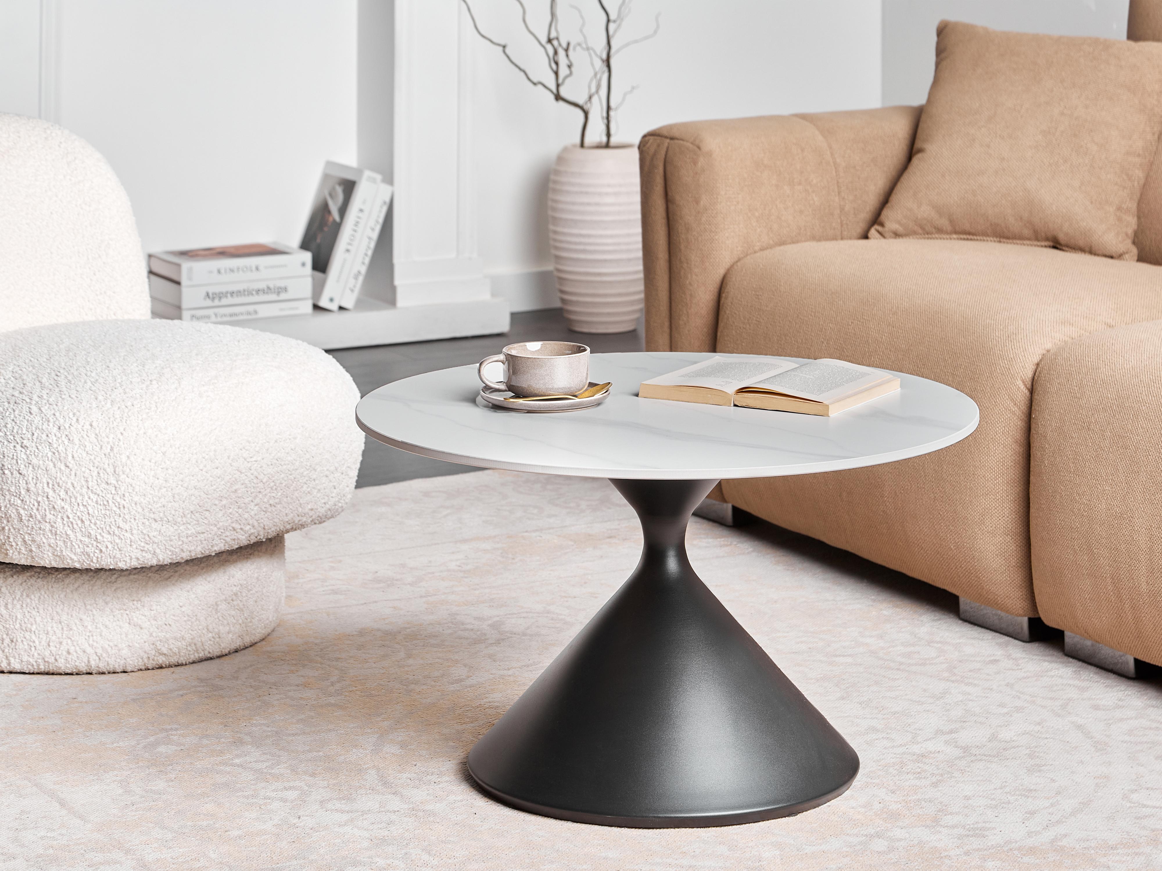 Salontafel HAIWEE Keramiek Zwart/wit