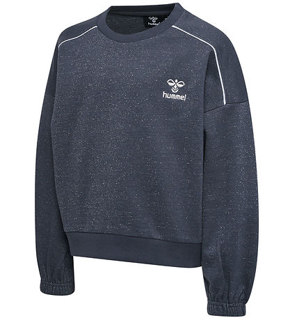 Hummel Sweatshirt - hmlGizela - Ombre Blue m. Glitzer