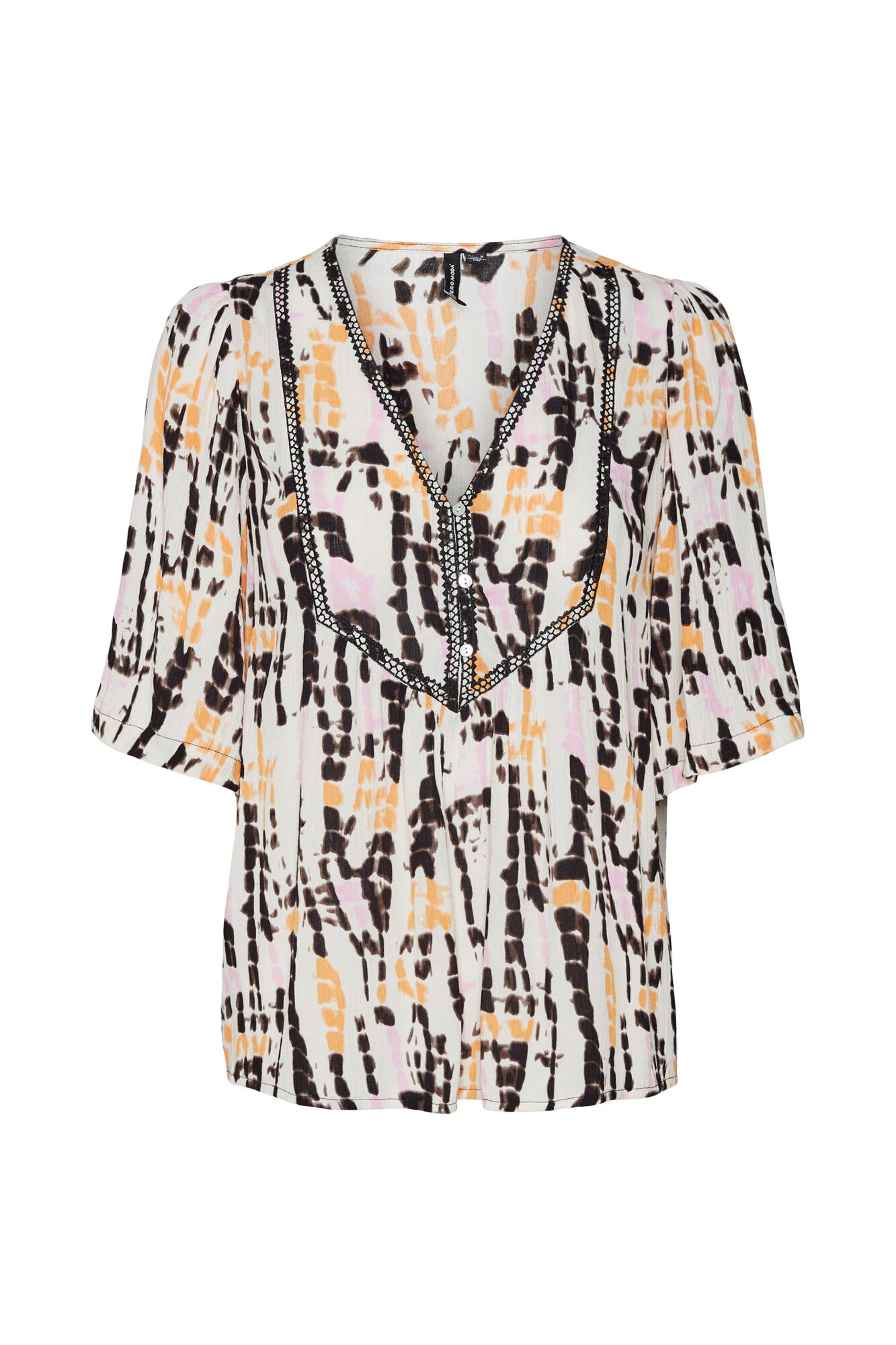 Blusa de manga 2/4 - Cinza