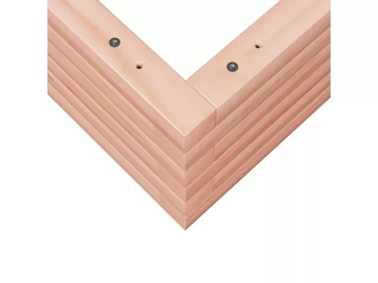 Jardinière bac lit surélevé bois marron 60 x 60 x 23 cm 02_0037702