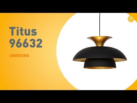 Moderne ronde hanglamp zwart met goud 3-laags - Titus