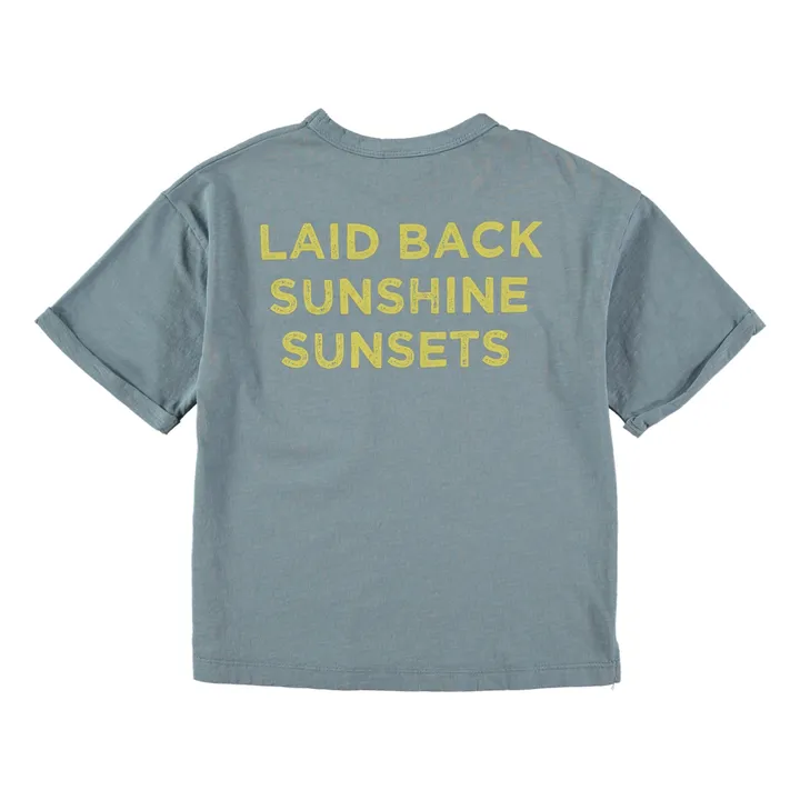 Tocoto Vintage T-Shirt Oversize Sunshine Coton Bio | Bleu