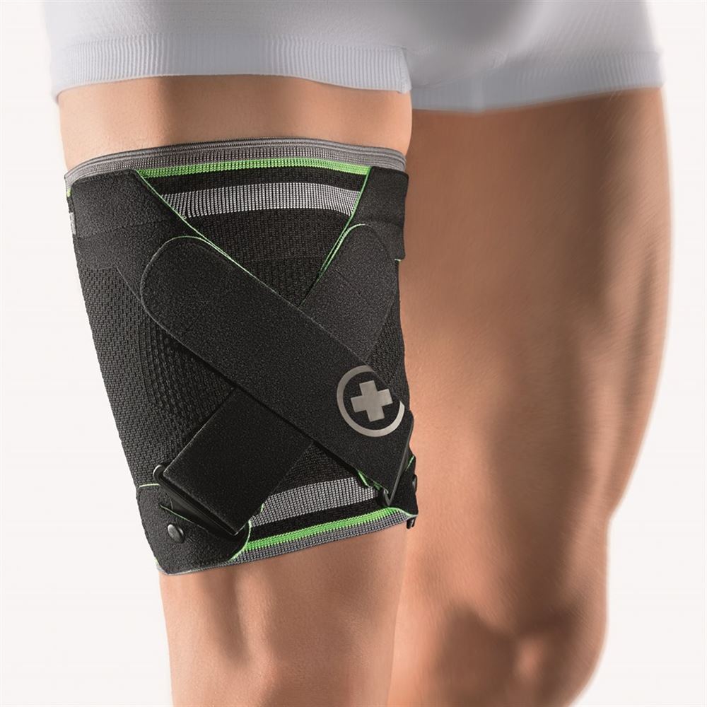 BORT Sport Oberschenkelstütze<br>1 Stück, S, schwarz/grün