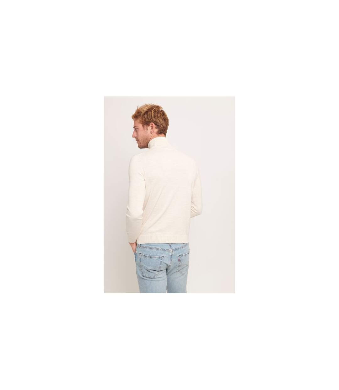 Pull cheminée uni