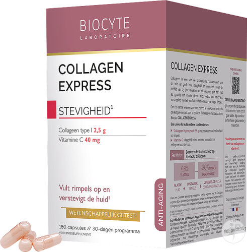 Biocyte Collagen Express Anti-Age Rides Lissées 180 Gélules