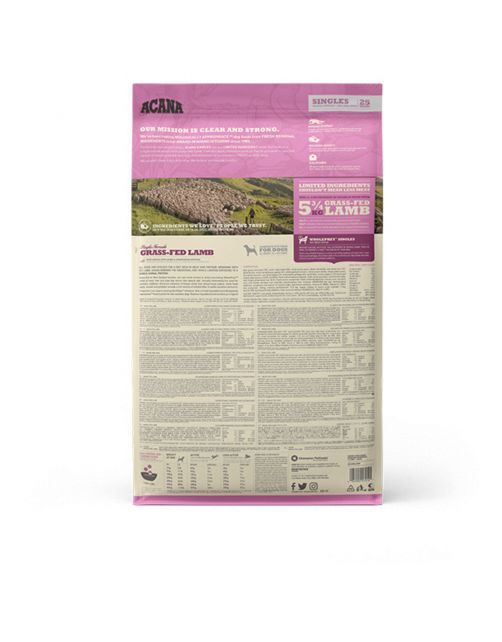 Acana Singles Grass-Fed Lamb Lam&Appel - Hondenvoer