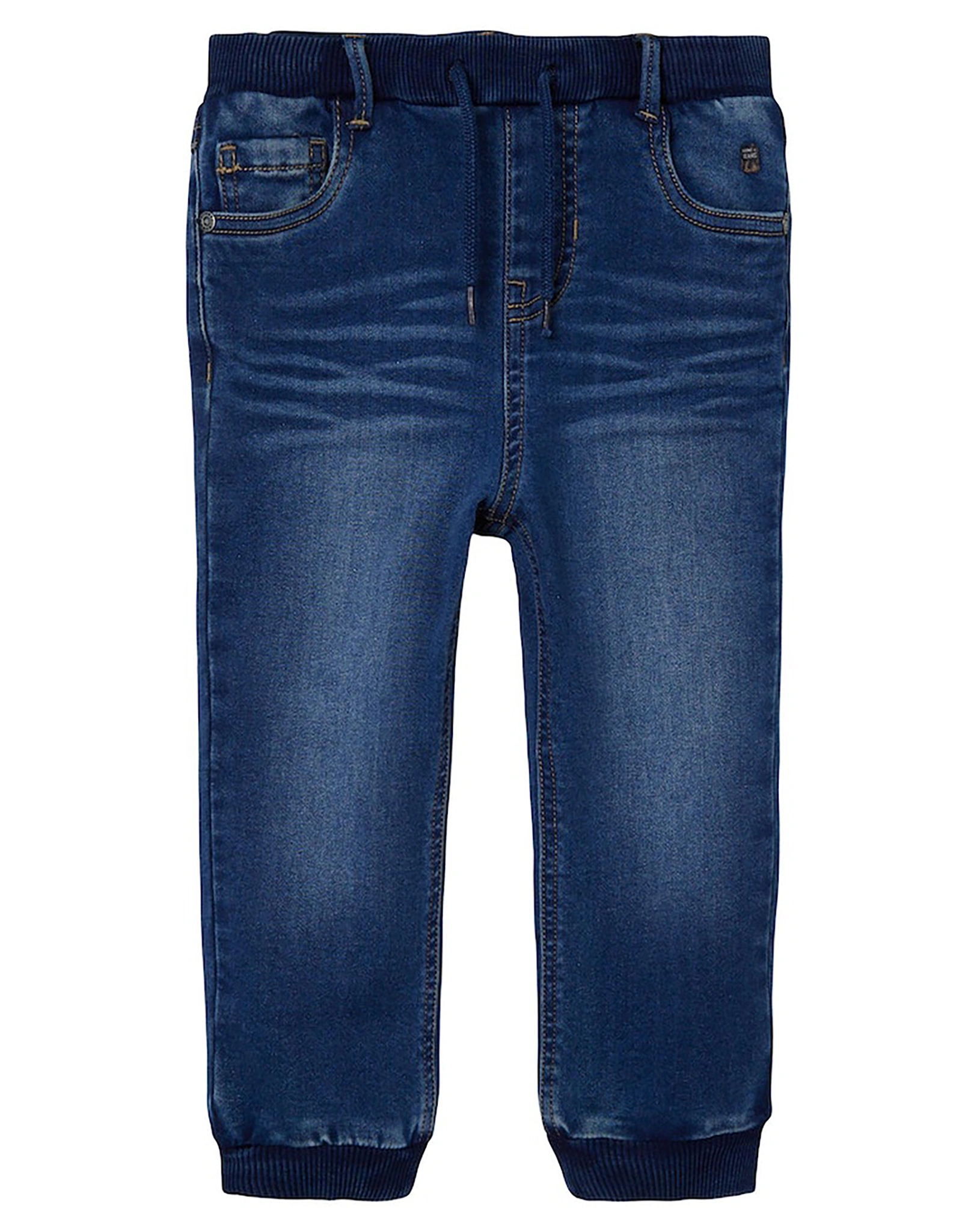Jeans NMMBEN BAGGY FLEECE in medium blue denim