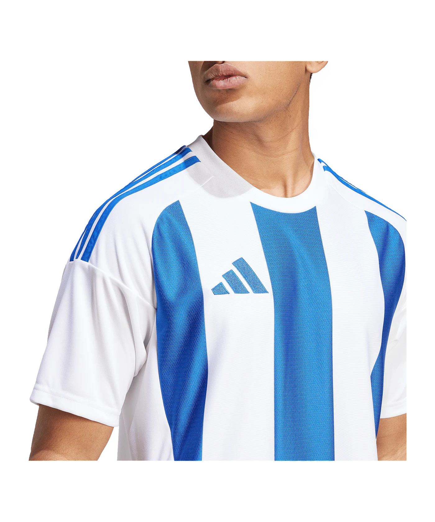 adidas Striped 24 Trikot Weiss Blau