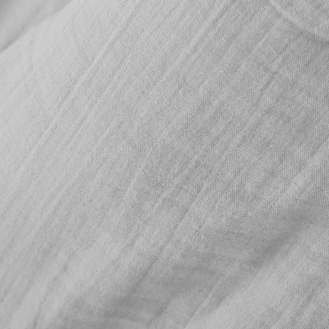 Nappe rectangulaire gaze de coton (150 x 350 cm) Gaïa Gris nuage