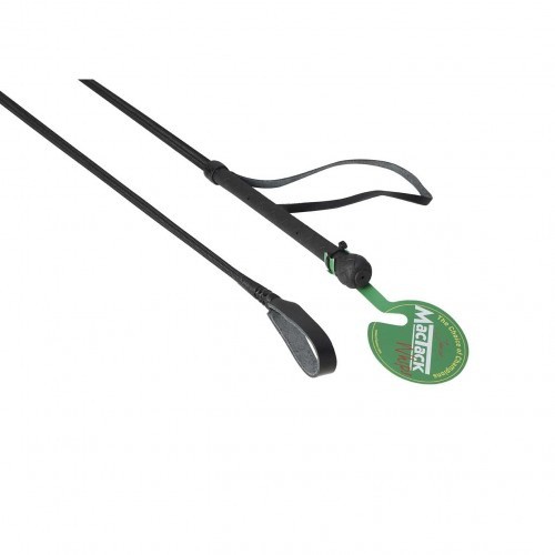 Chicote infantil para montaria com cabo e língua, preto