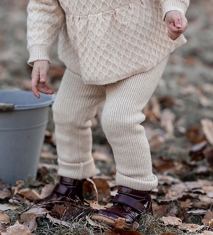 Fliink Leggings - Strick - Benna Rib - Sandshell