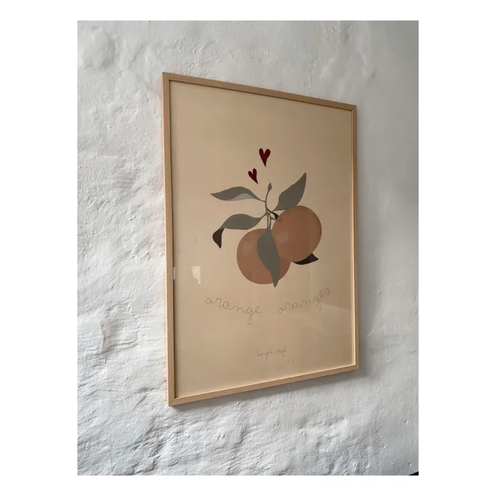 Konges Sløjd Affiche Orange en papier FSC
