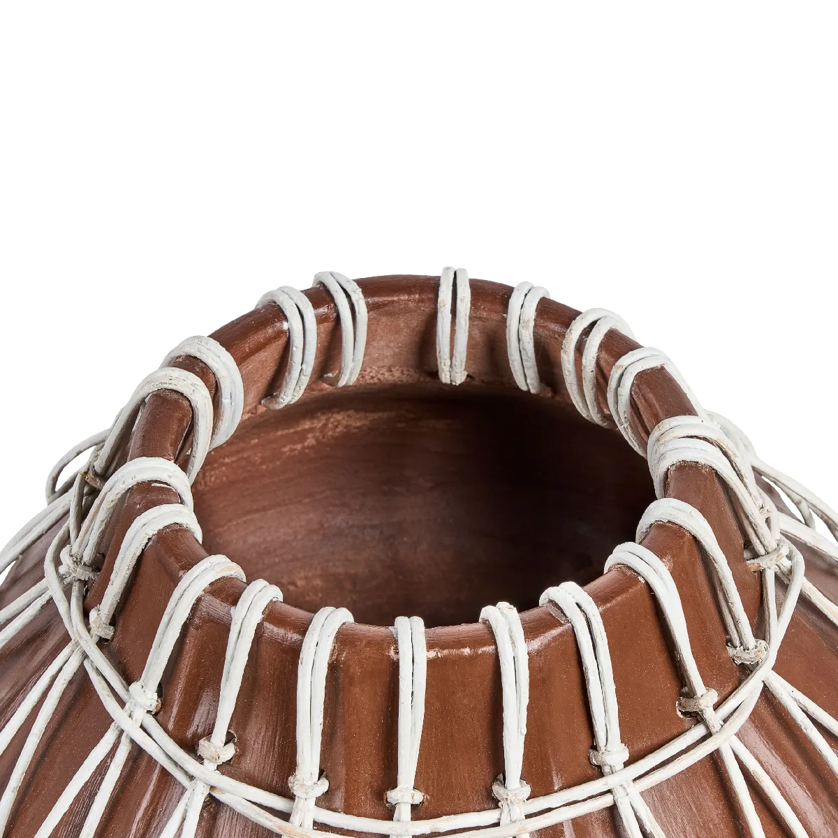 Beliani Vase KLUET Marron 22 cm
