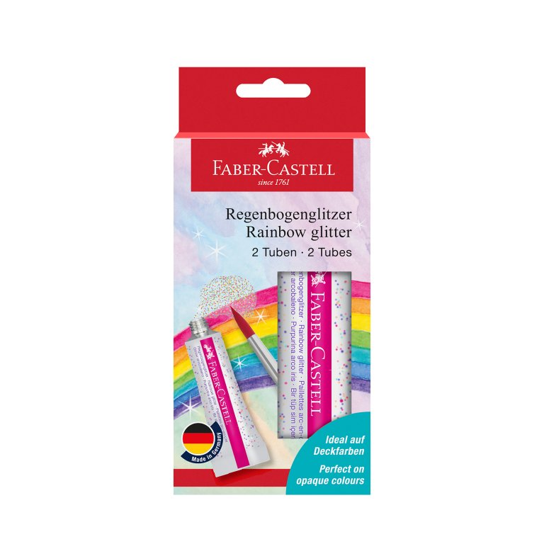 Faber-Castell Glitzer-Gel Regenbogen Set