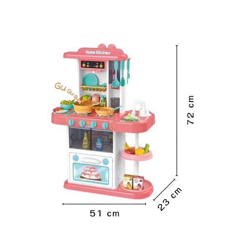Coemo Kinderküche Paula Spielküche PINK mit viel Zubehör