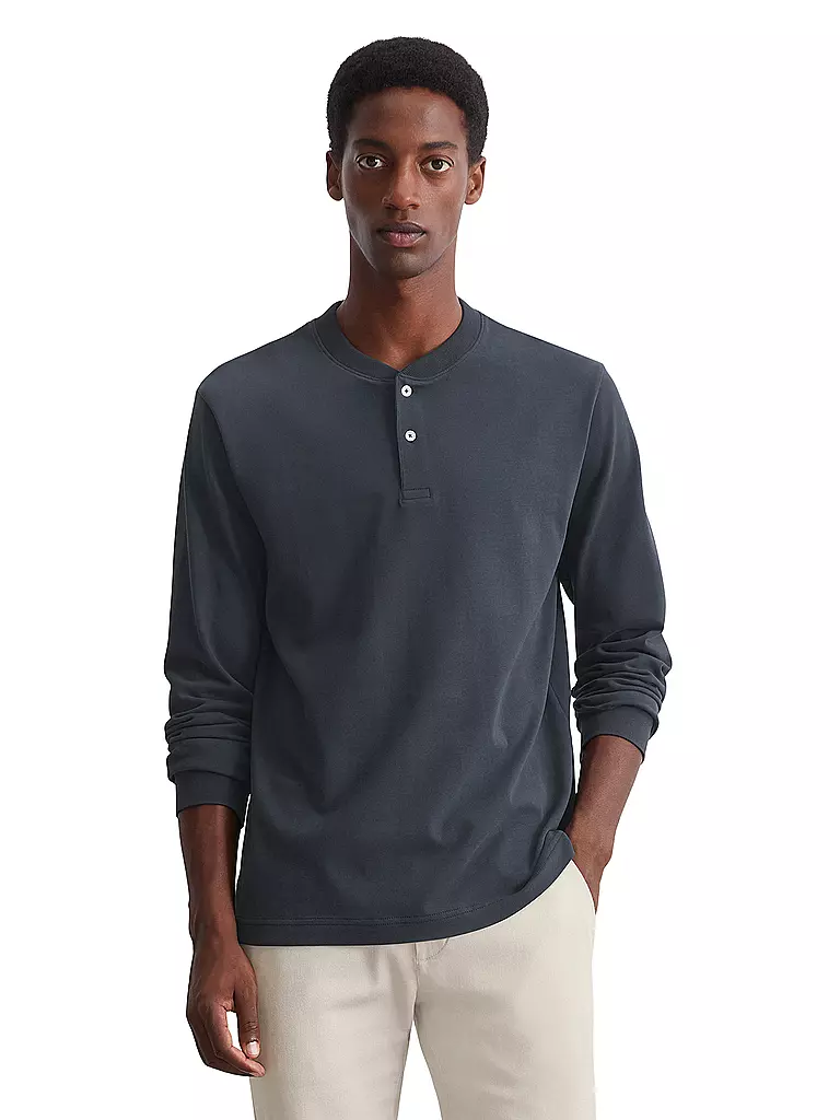 MARC O'POLO Langarmshirt dunkelblau