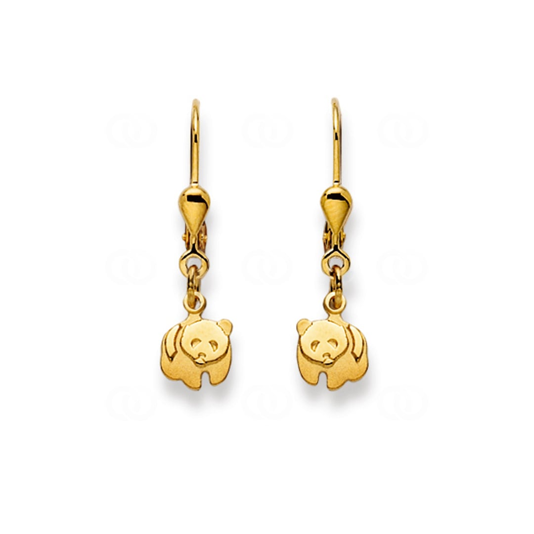 Ohrhänger 750/18 K Gelbgold Pandabär