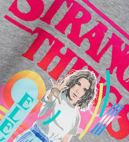 Name It T-Shirt - NkfDunna Strangerthings - Grey Melange