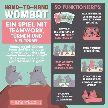 Asmodee Exploding Kittens Hand-to-Hand Wombat