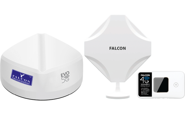 Falcon EVO 5G Flex LTE Dachantenne und Fensterantenne mit mobilem WLAN Router