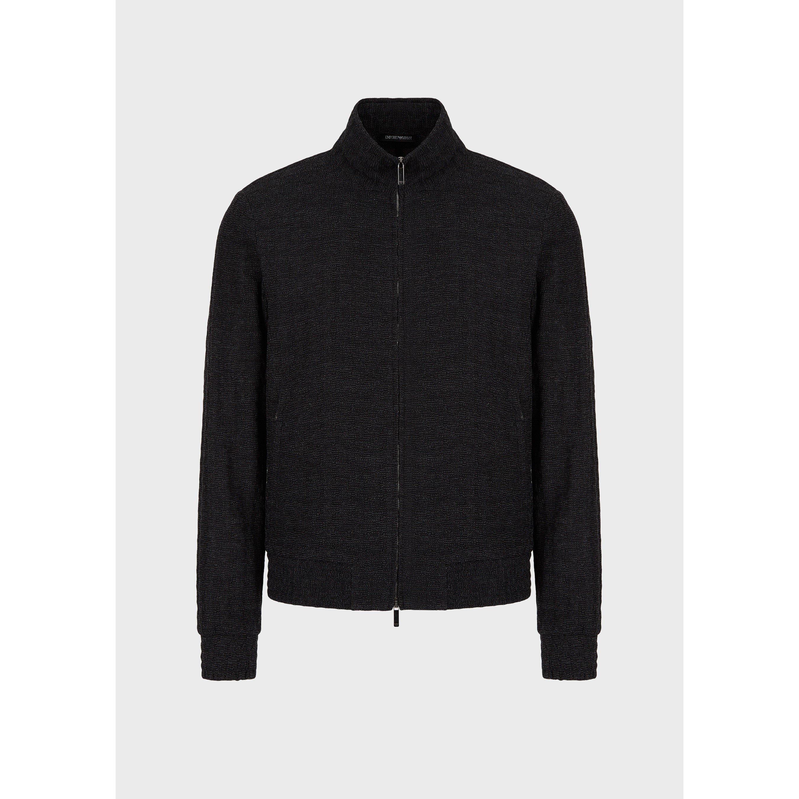 Emporio Armani Textured Zipped Jacket