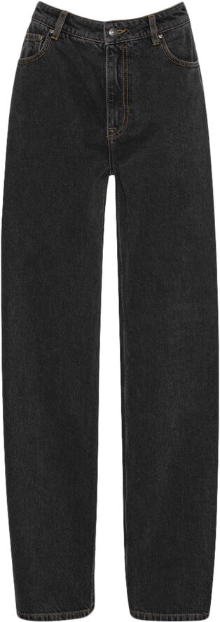 ROTATE Birger Christensen CORSET DENIM JEANS Dark grey denim