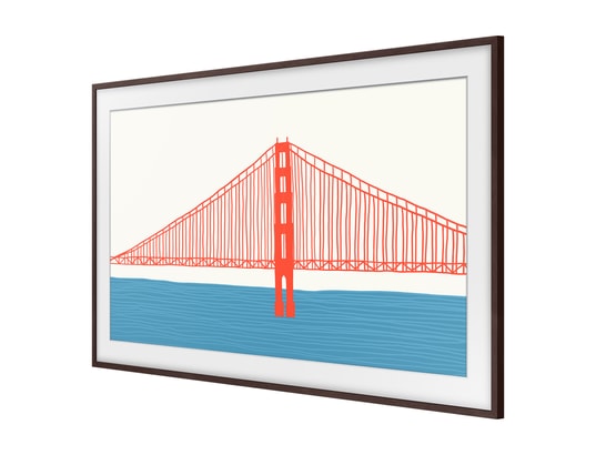SAMSUNG - Cadre TV The Frame - noyer - VG-SCFA43BWBXC