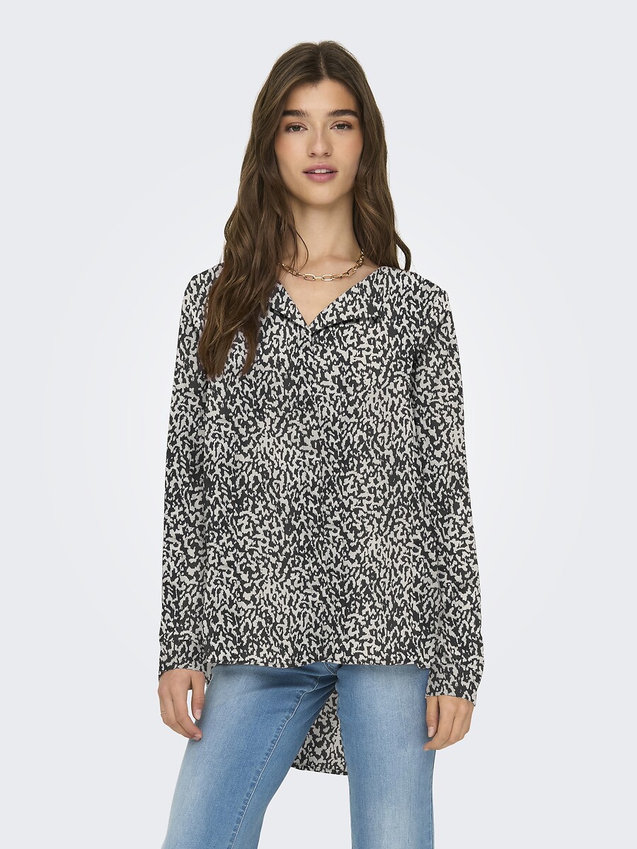 SOMENTE<br>Blusa de manga comprida estampada